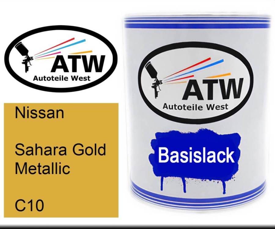 Nissan, Sahara Gold Metallic, C10: 1L Lackdose, von ATW Autoteile West.